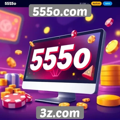 Tendências de design do site de jogos 555o.com